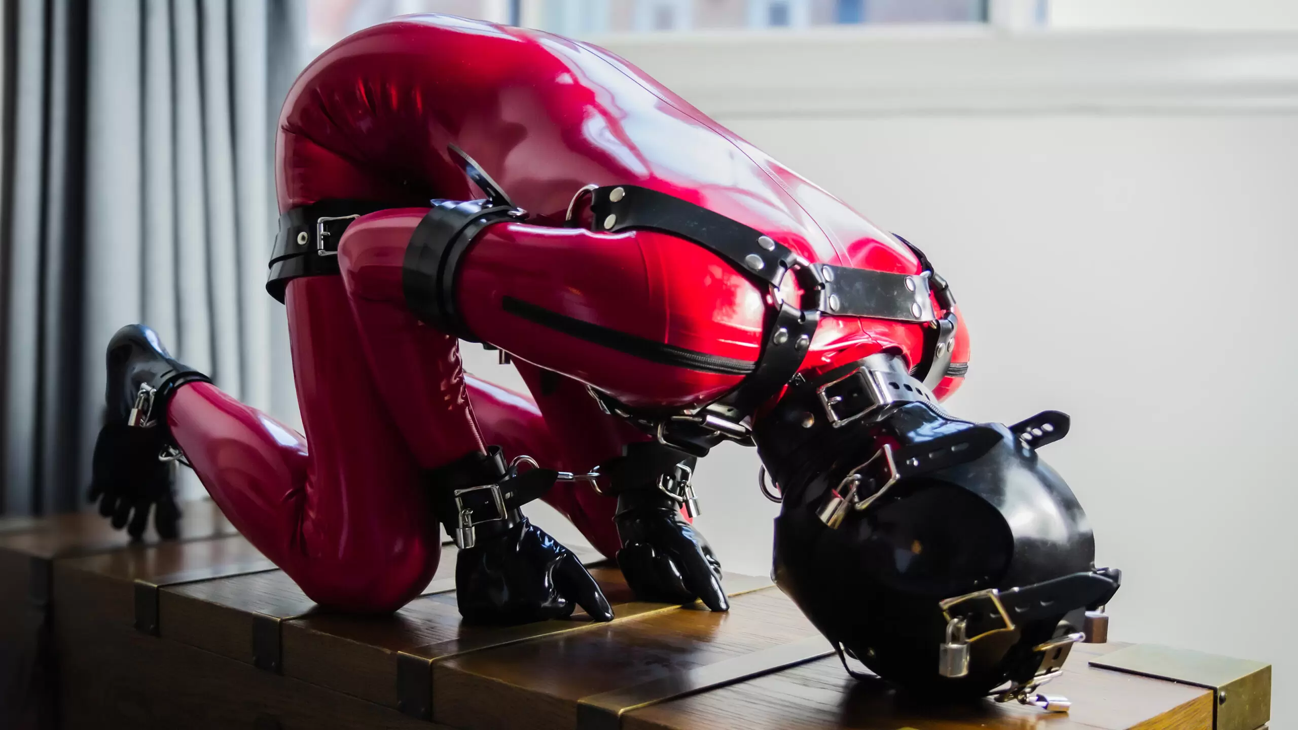 Muzzled, Tied And Everything Bound With Vilain Garçon